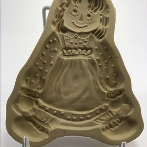 Raggedy Ann Cookie Mold Brown Bag Cookie Art 1985